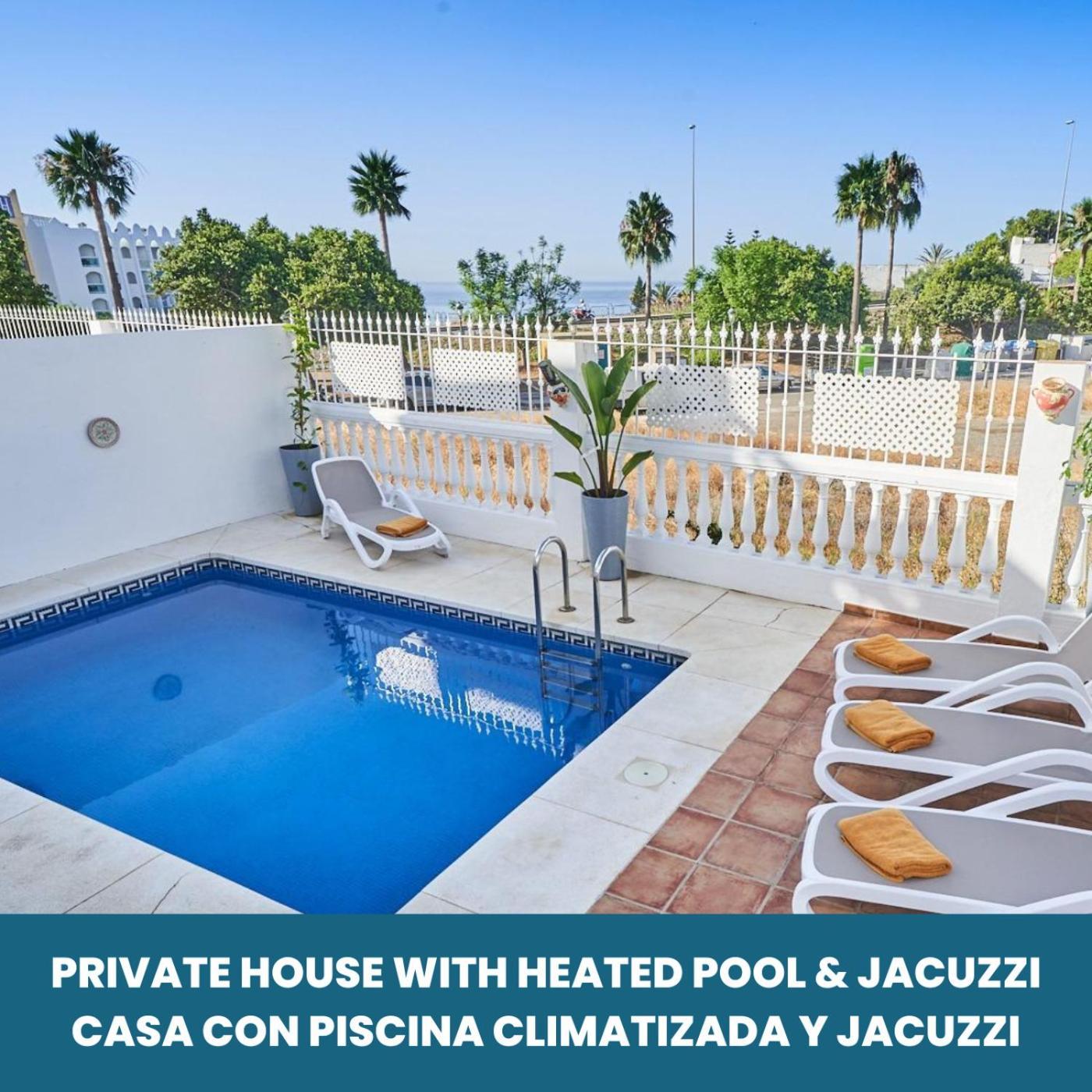 Villa Pura - Private Jacuzzi & Heated Pool Nerja Extérieur photo